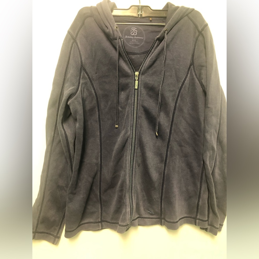 Tommy Bahama full zip distressed women’s hoodie size Medium